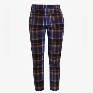 Hollister Multicolor Plaid Trousers Ultra High Rise